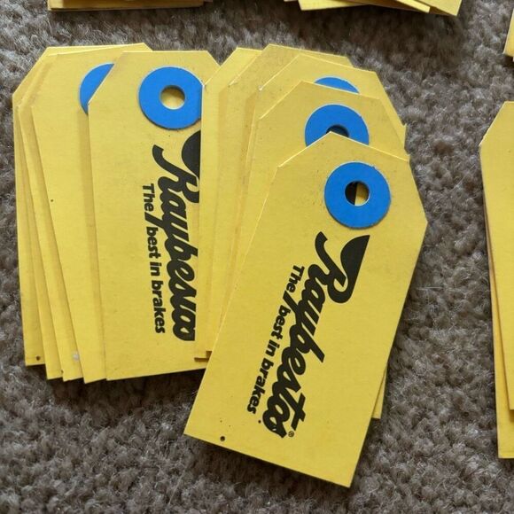40 Raybestos Brakes Paperboard Dealership Key Tags - Picture 6 of 13